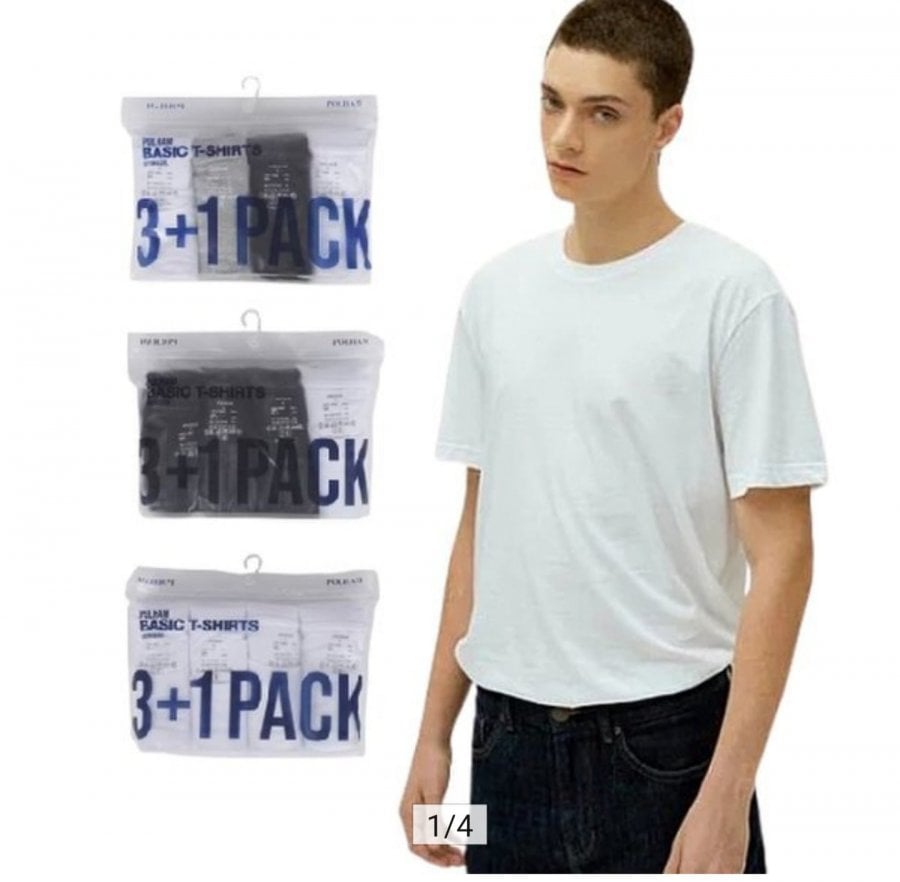 4 chiếc áo thun cotton Polham