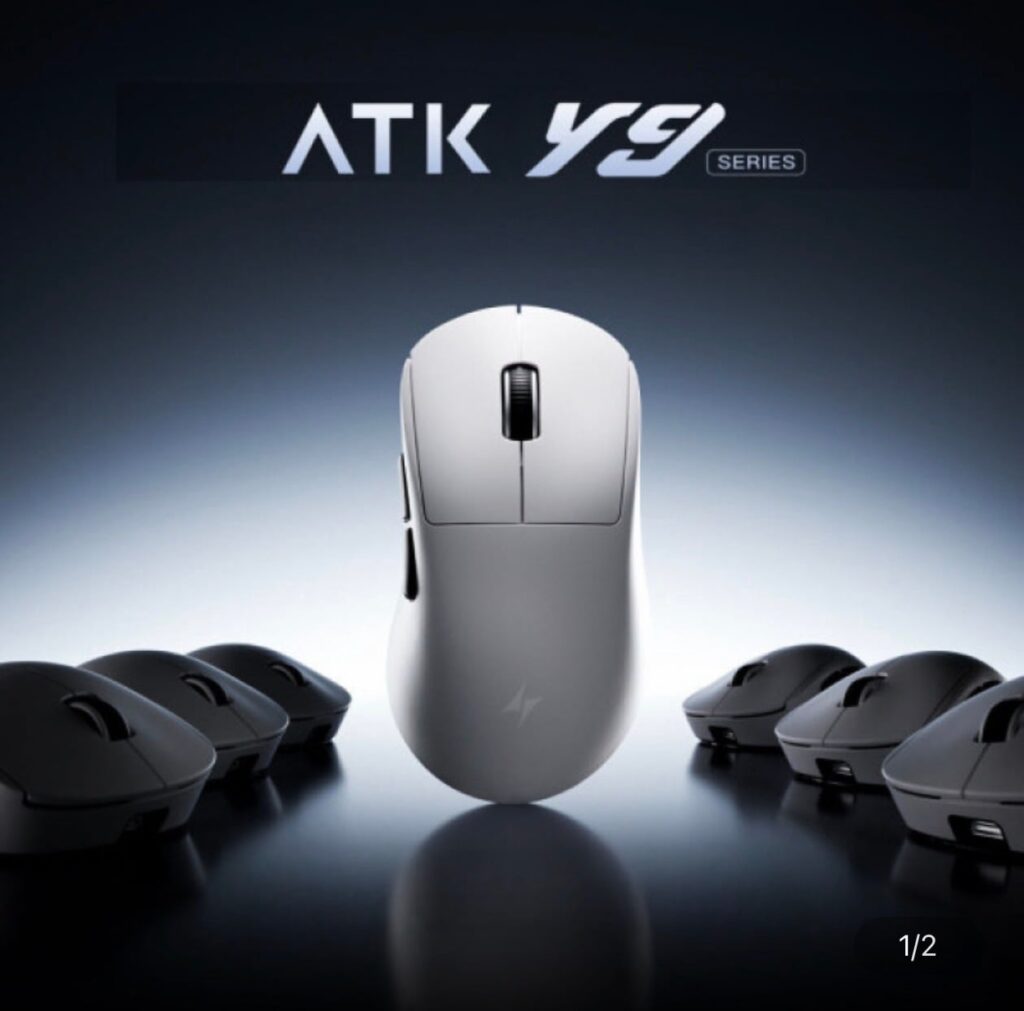 [GMarket] Chuột chơi game không dây Ultimate ATK Y9 PAW3950Ultra 800mAh