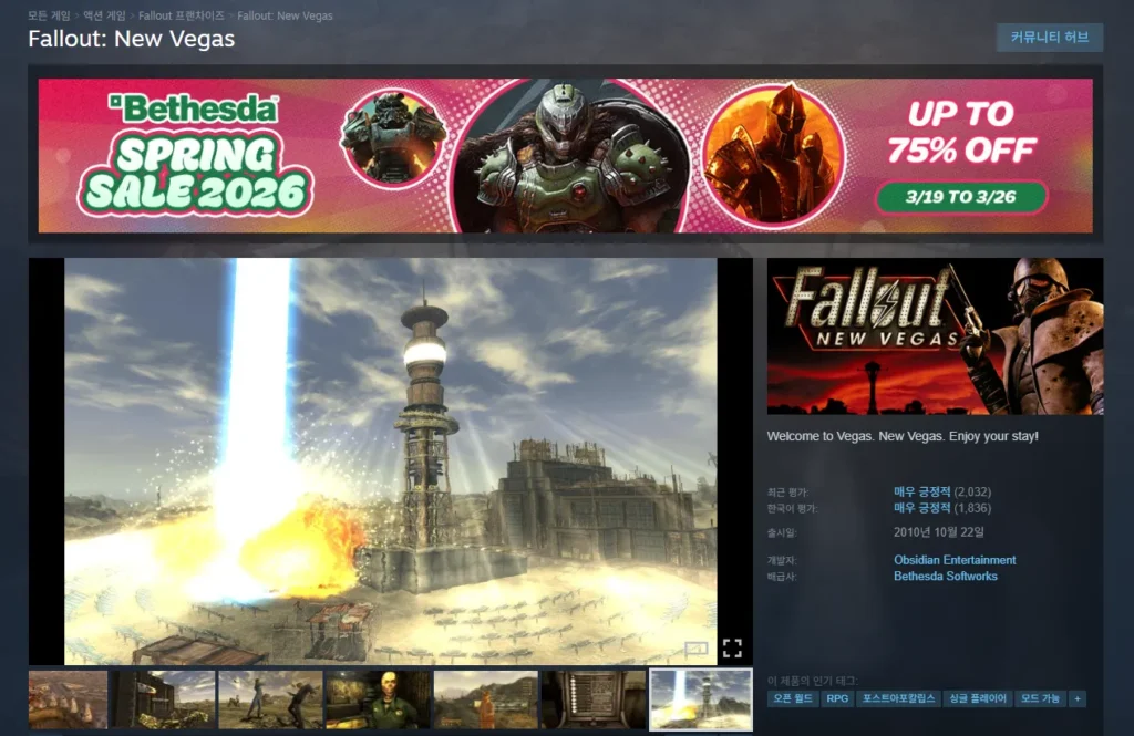 Fallout 4 New Vegas giảm giá 90% (chưa từng có)