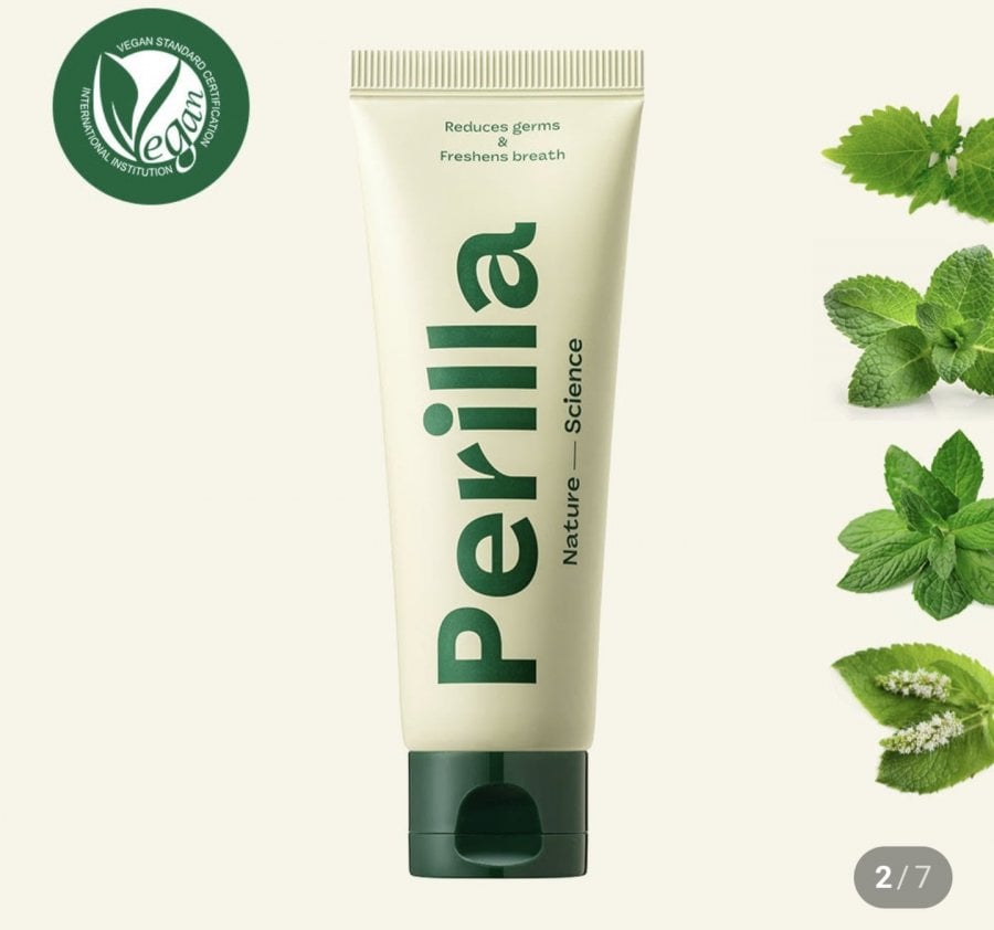 Kem đánh răng thuần chay tía tô nội địa 100g