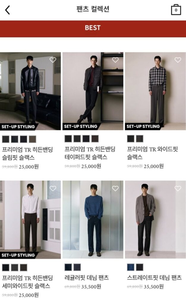 Quần ống loe, giá đồng đều theo size