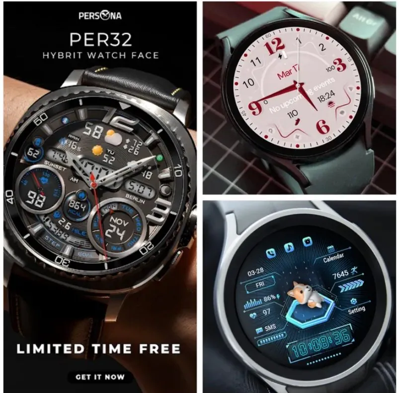 3 loại trong đó có Galaxy Watch Face PER32 Ultra Hybrit