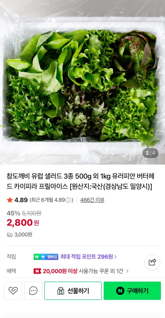 Salad Châu Âu Chamdokkaebi 3 loại 500g x2