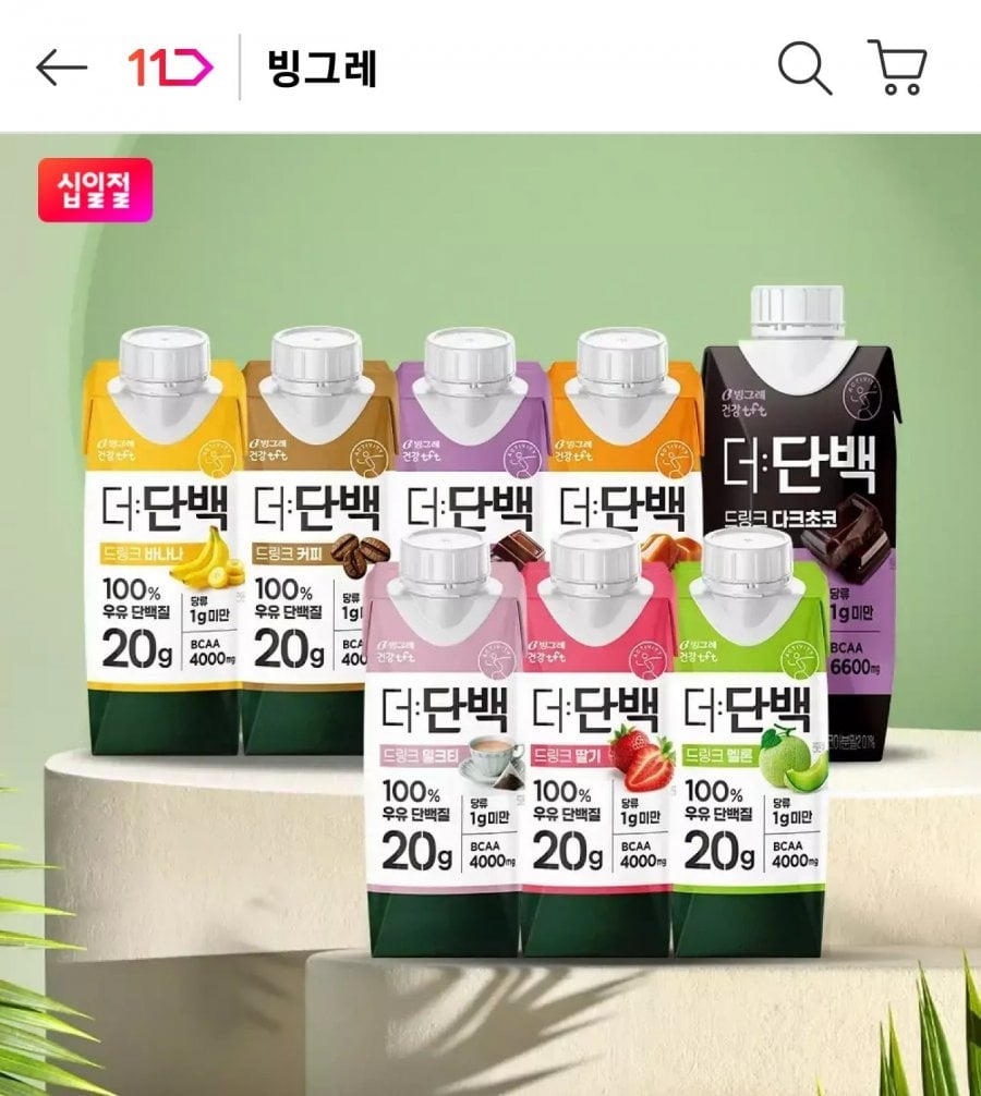 Binggrae Thức Uống Protein 8 loại, 18 gói