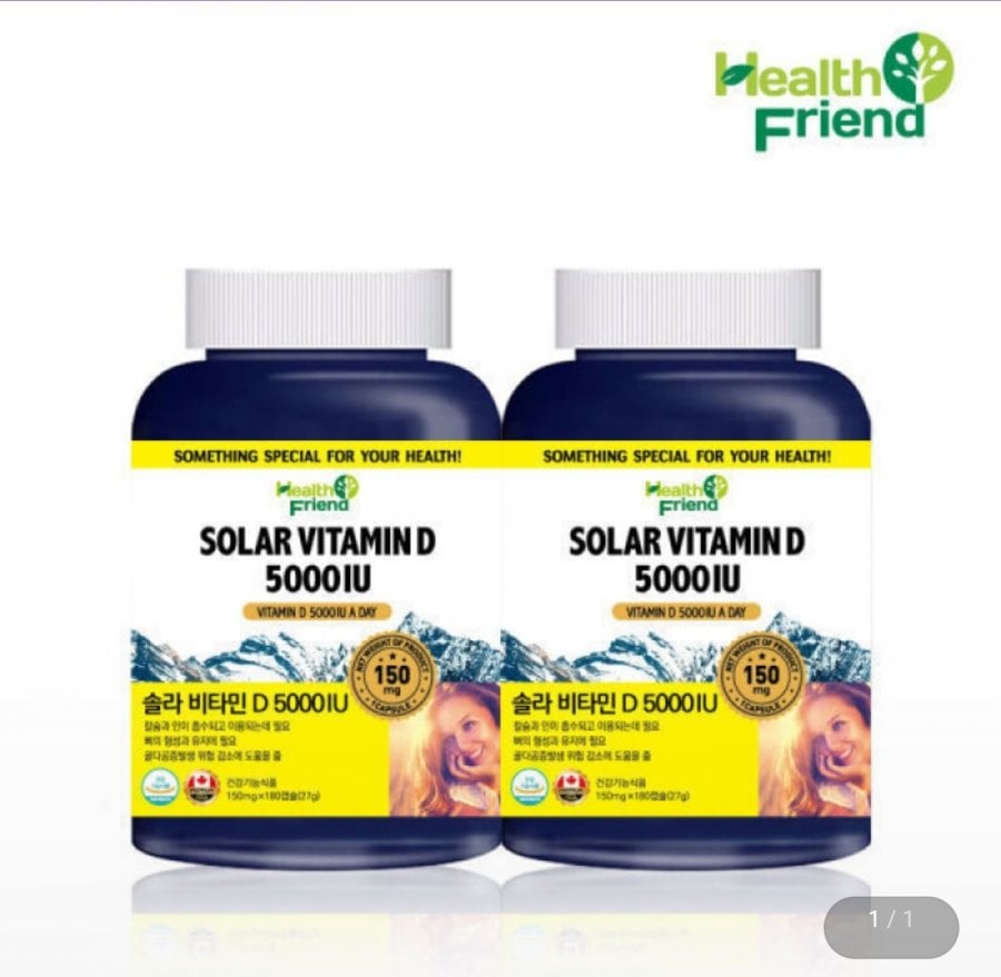 Solar Vitamin D 5000IU cung cấp 12 tháng