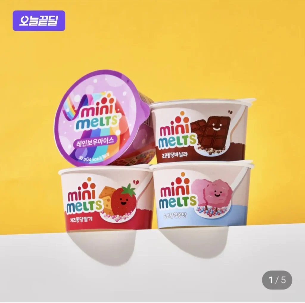 30 viên kem hạt Mini Meltz 4 hương vị