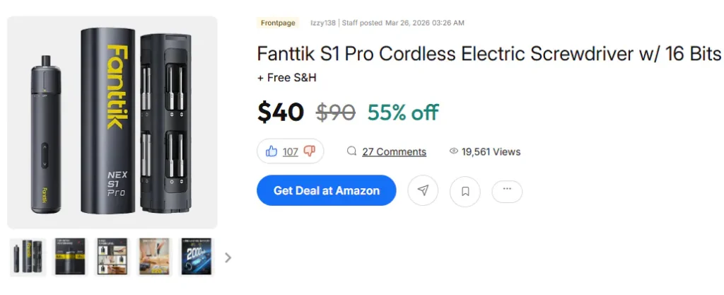 Máy vặn vít điện Fantik S1 Pro