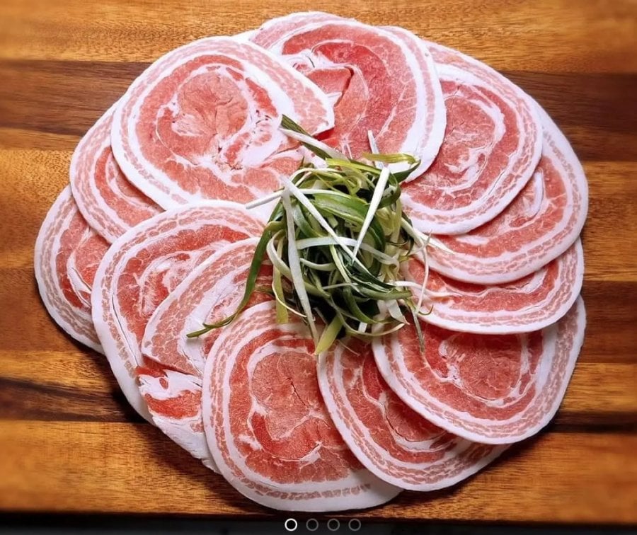 Thịt ba chỉ hoa heo Hàn Quốc 500g 2 gói