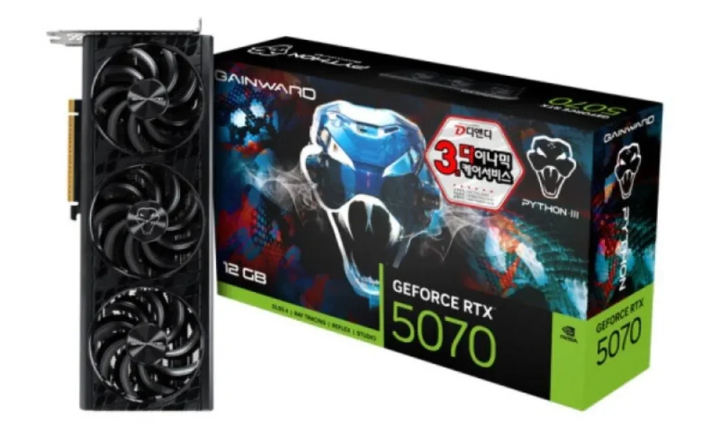 RTX 5070 Gainward Python 3