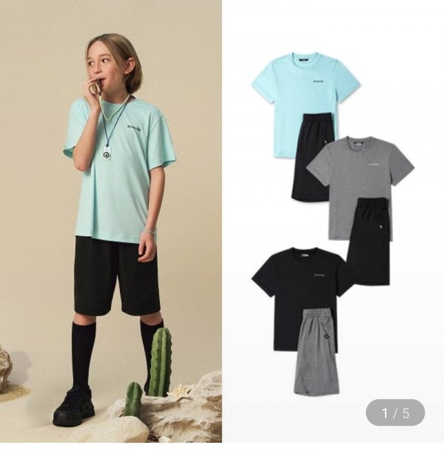 Bộ đồ trên và dưới chức năng làm mát bằng đá mới của Black Yak Kids 26SS