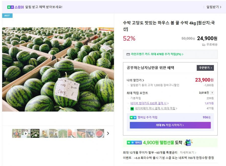 4kg dưa hấu xuân nhiều đường có 11 Brix trở lên