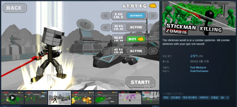 Stickman Giết Zombie