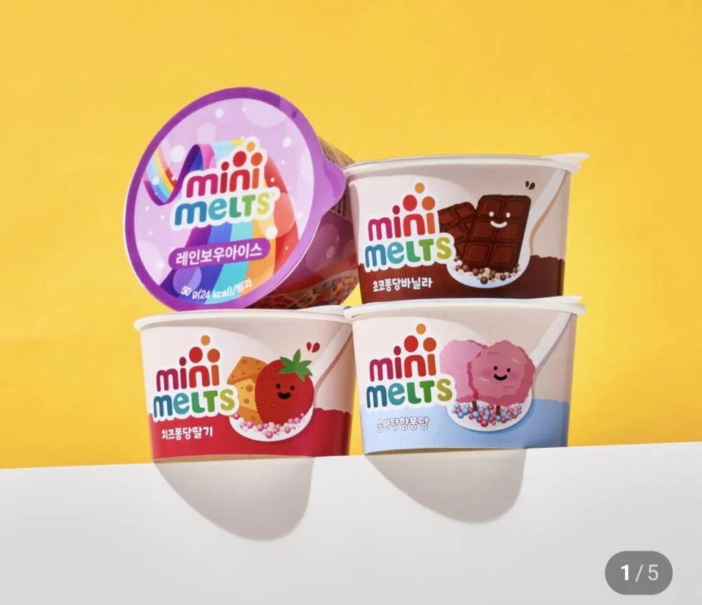 Nemem) 30 viên kem hạt Mini Meltz với 4 hương vị