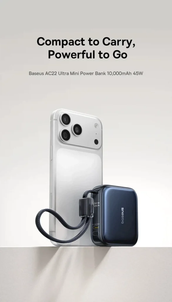 Sạc dự phòng mini Baseus 45W 10000mAh