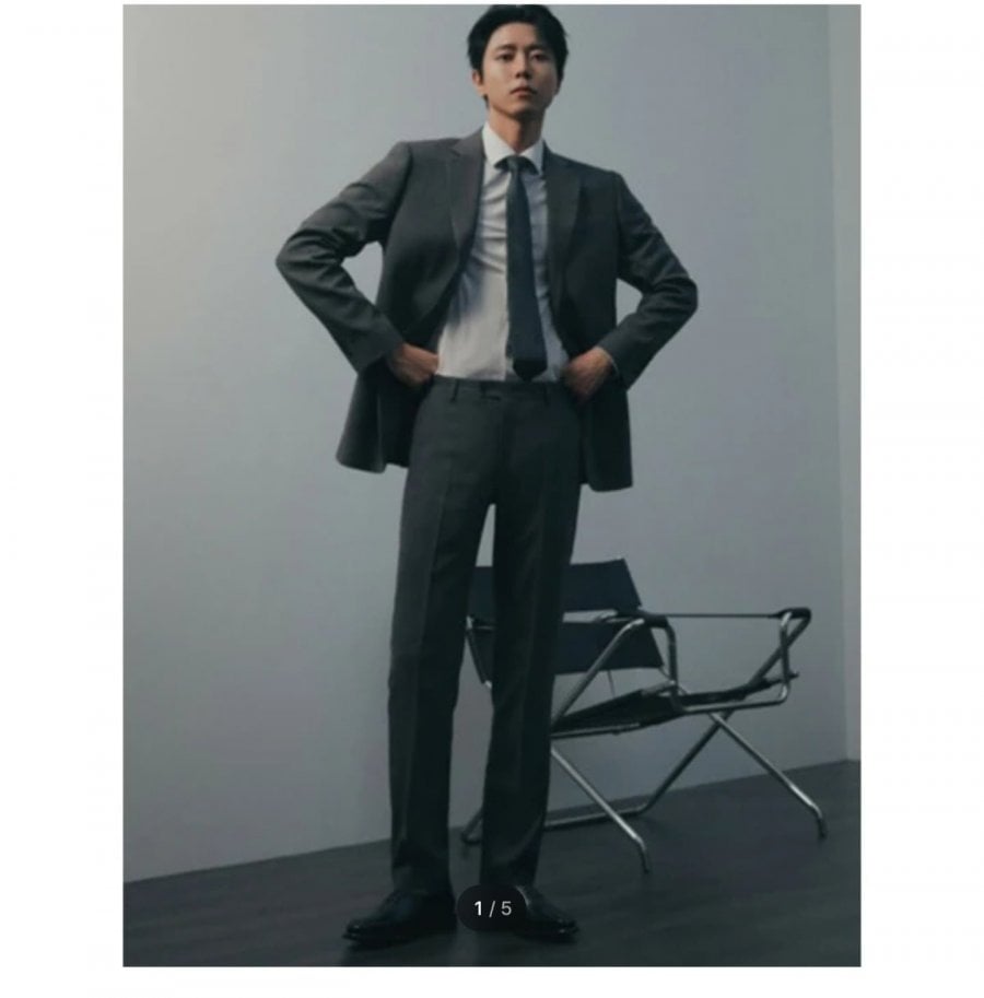 Geogia co giãn bốn mùa màu xám than hàng ngày bộ đồ ôm vừa vặn