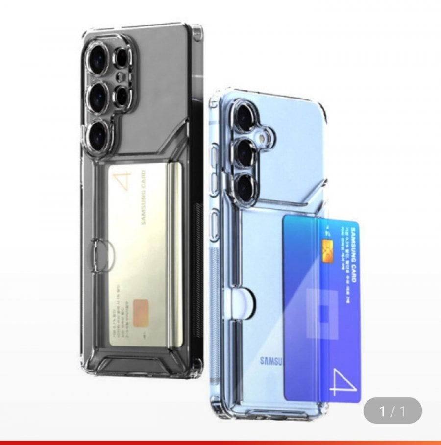 2 ốp lưng trong suốt đựng thẻ trượt cho Galaxy iPhone 2