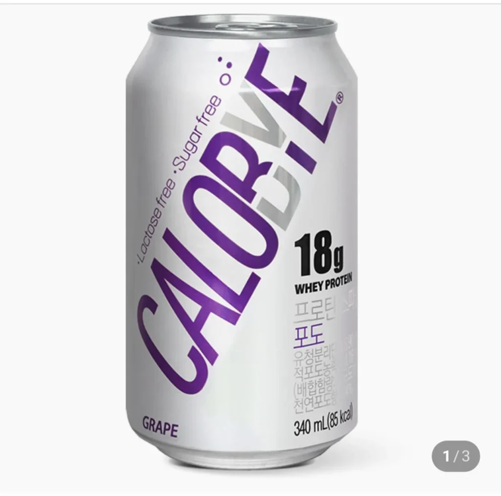 Calobye Protein Sparkling Nho/Bưởi Hồng 340ml 24 gói