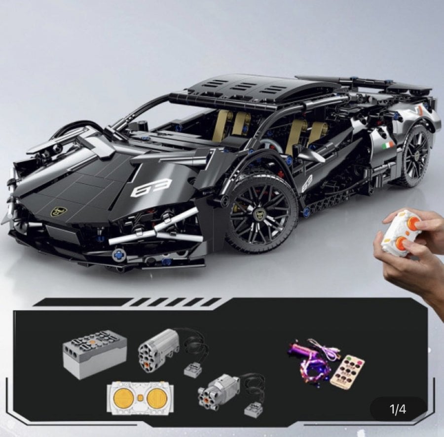 1:14 Lamborghini 1314 chiếc Xe điện kỹ thuật DIY RC