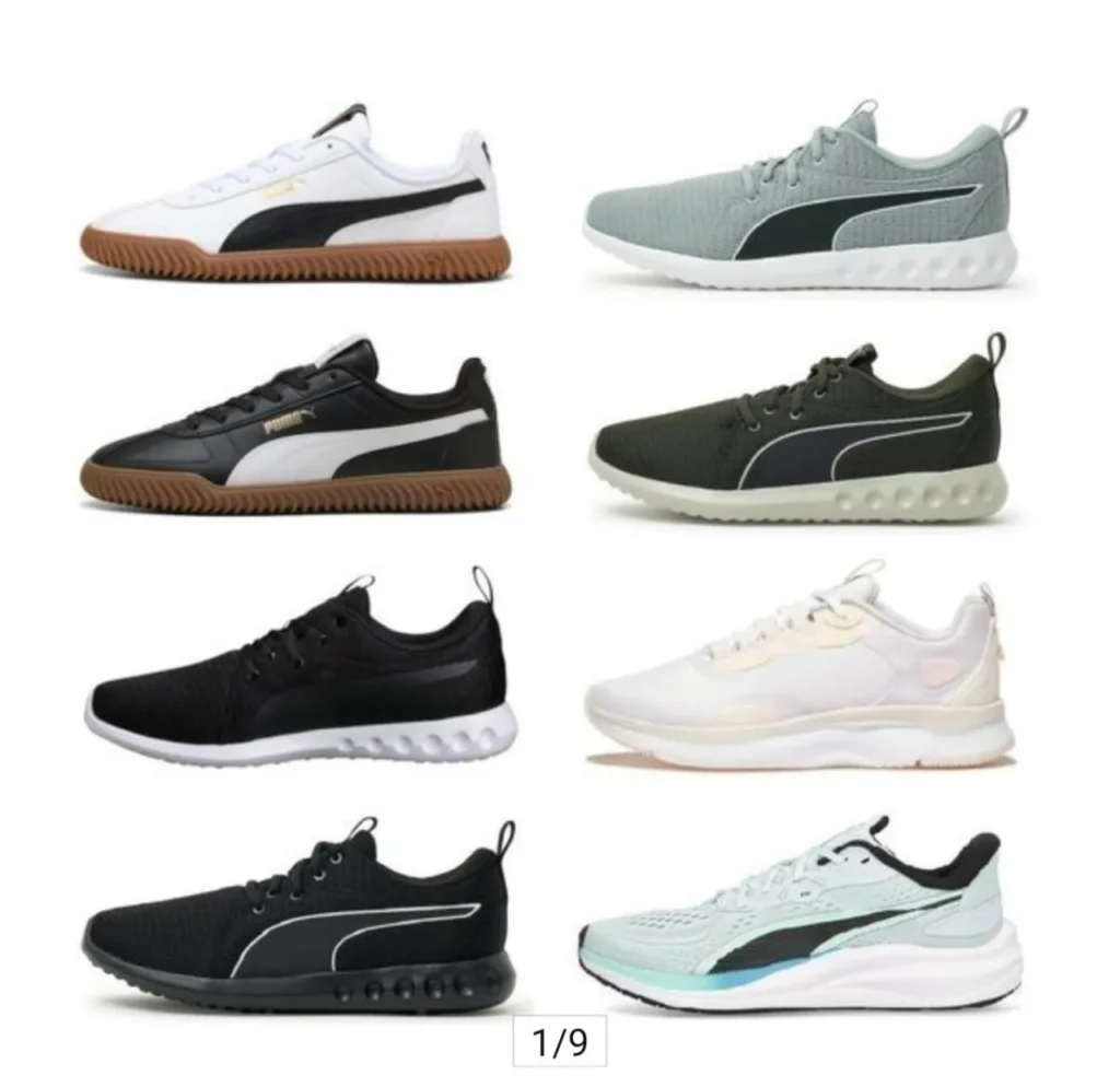 Giày thể thao xốp mềm Puma, v.v.