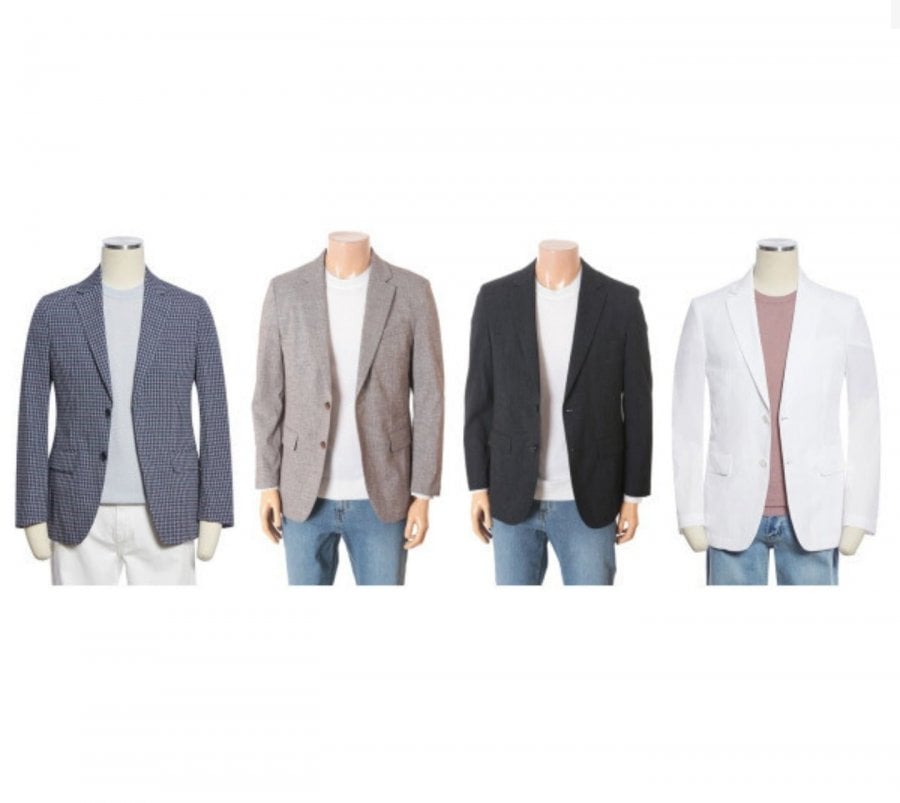 Áo khoác lưới vải thun Renoma thông thường