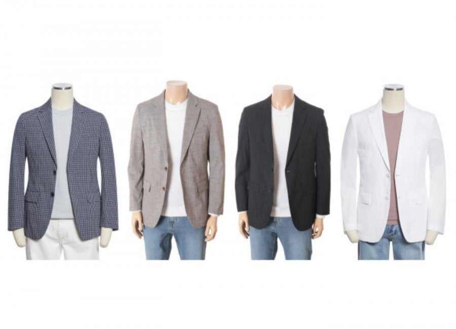 Áo khoác lưới vải thun Renoma thông thường