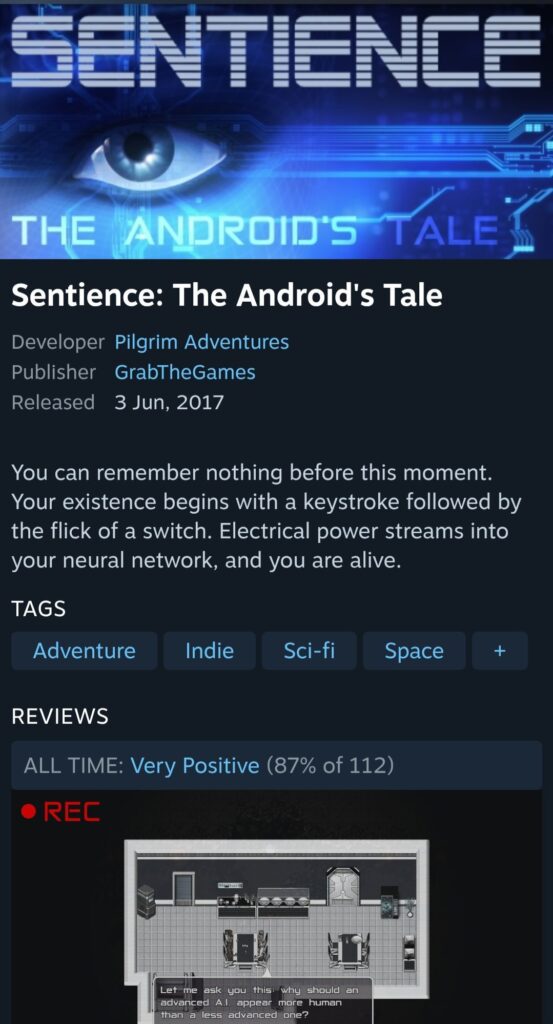 Sentience Câu chuyện về Android