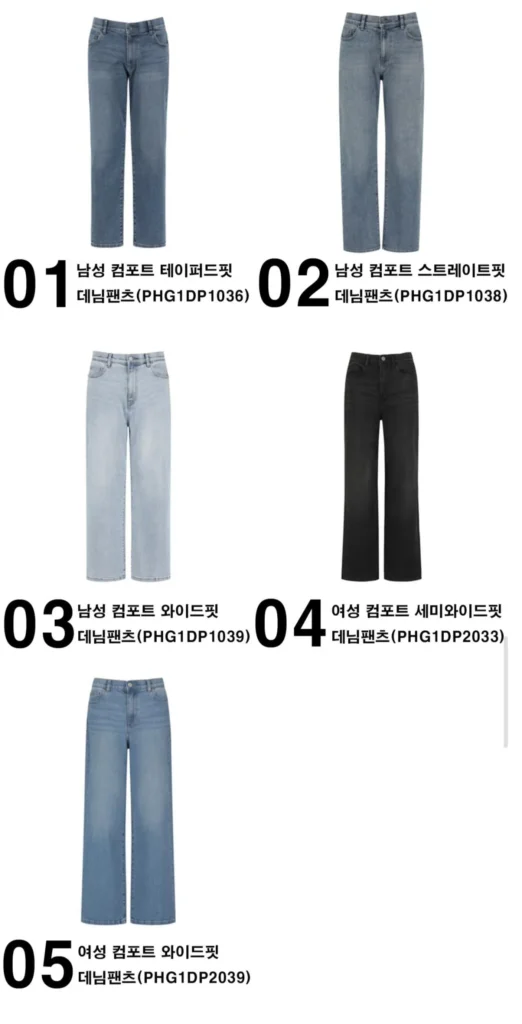 Các loại quần jean Polham