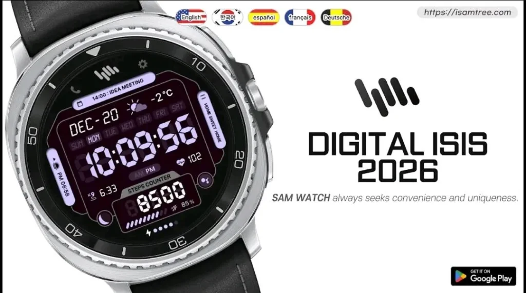 Mặt đồng hồ Galaxy SamWatch Digital ISIS 2026