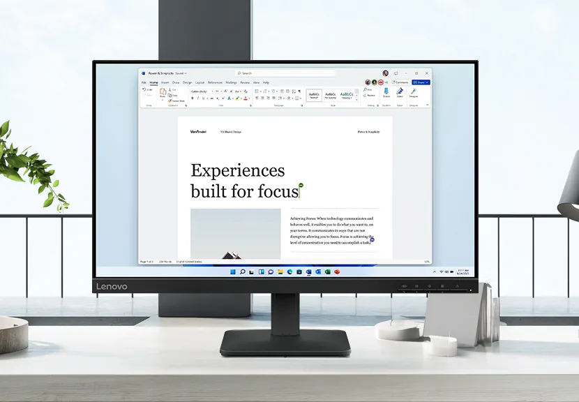 Màn hình Lenovo (Màn hình văn phòng 24 inch FHD IPS 100Hz AS3)