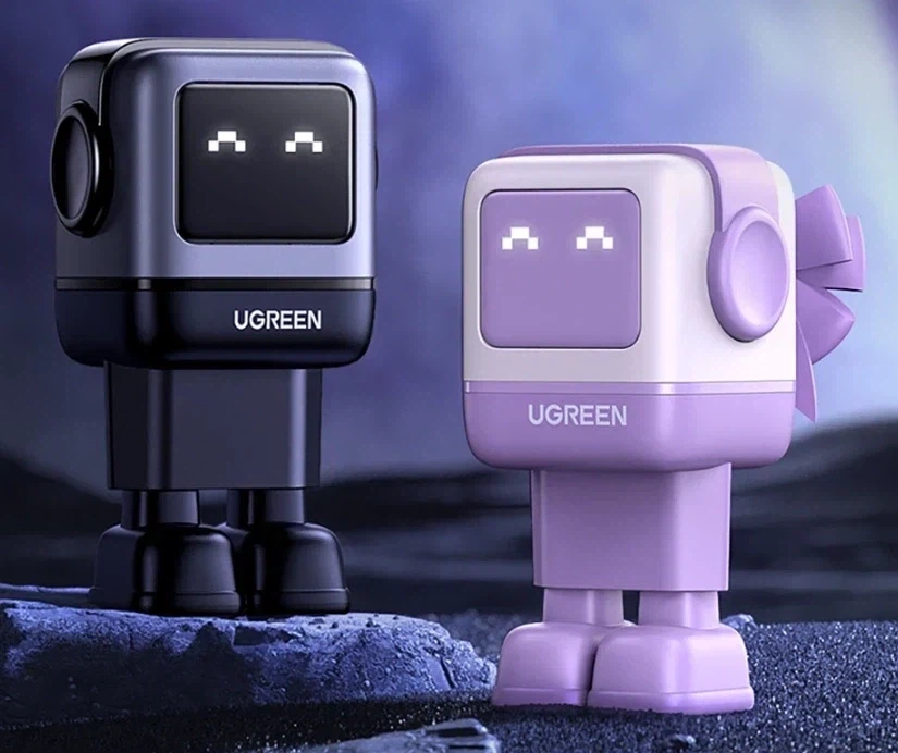 Bộ sạc đa năng Ugreen 65W GaN (thiết kế robot)