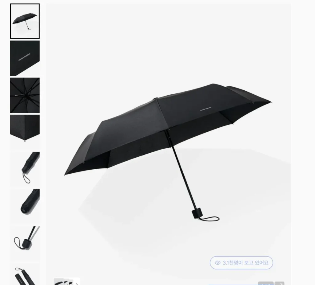 Ô/dù che nắng 3 tầng phi tiêu chuẩn màu đen