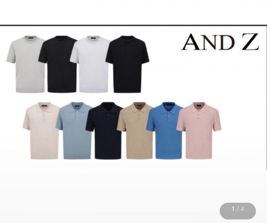 Áo dệt kim tay ngắn Andji có thể giặt được