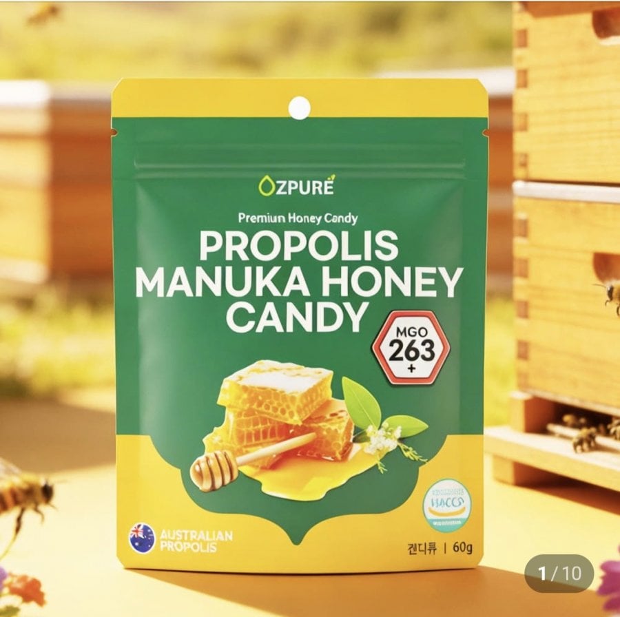 Keo Ong Mật Ong Manuka Kẹo Mật Ong Manuka 60g 1 Cái