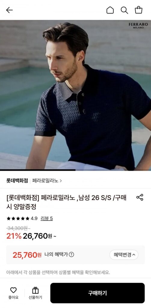 Áo thun Zeeri của Ferraro Milano Piqué