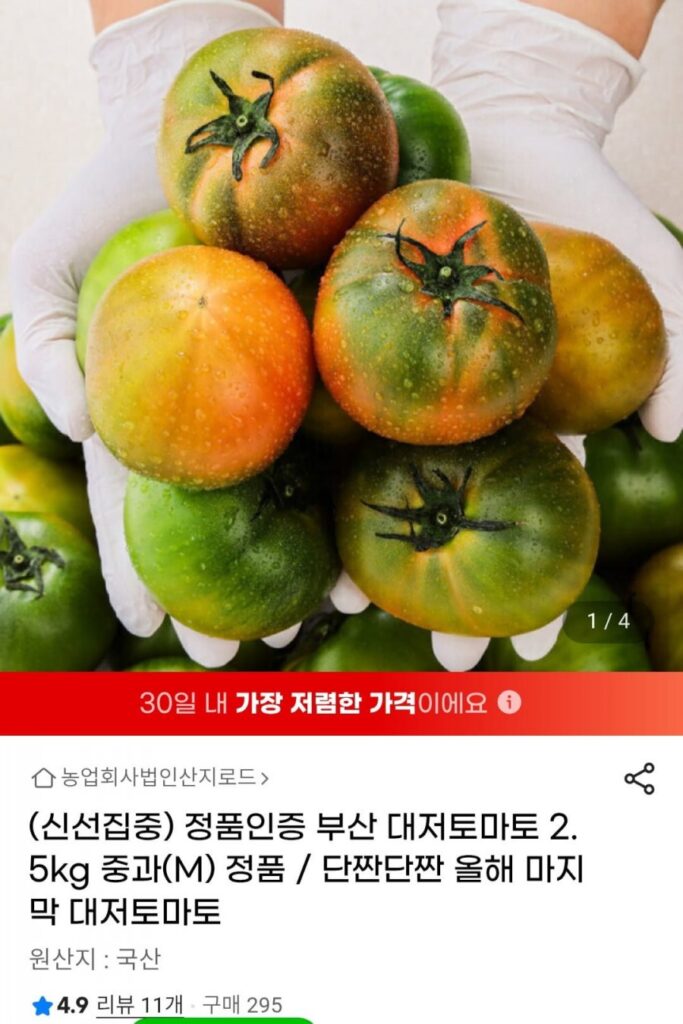 Cà chua Busan Daejeo, nặng 2,5 kg