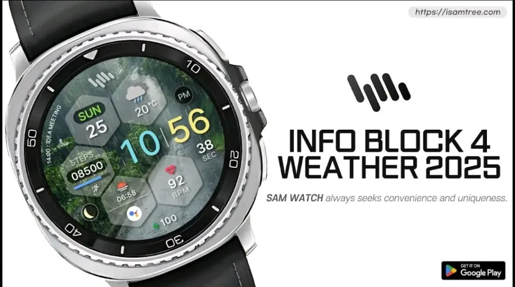 Mặt đồng hồ Galaxy SamWatch InfoBlock 4 WX 2025