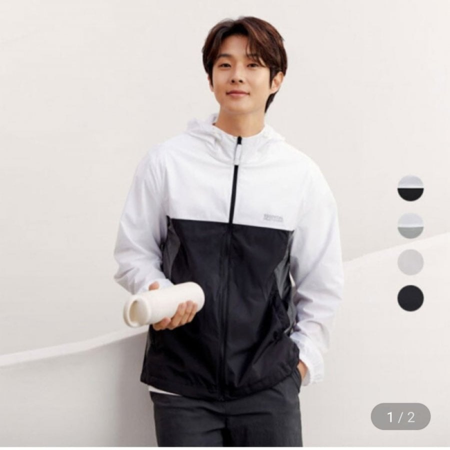 Áo khoác gió có mũ trùm đầu Project M Unisex