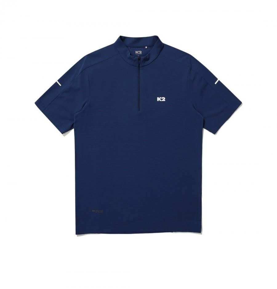 Áo thun ngắn tay có khóa kéo Hollytech K2