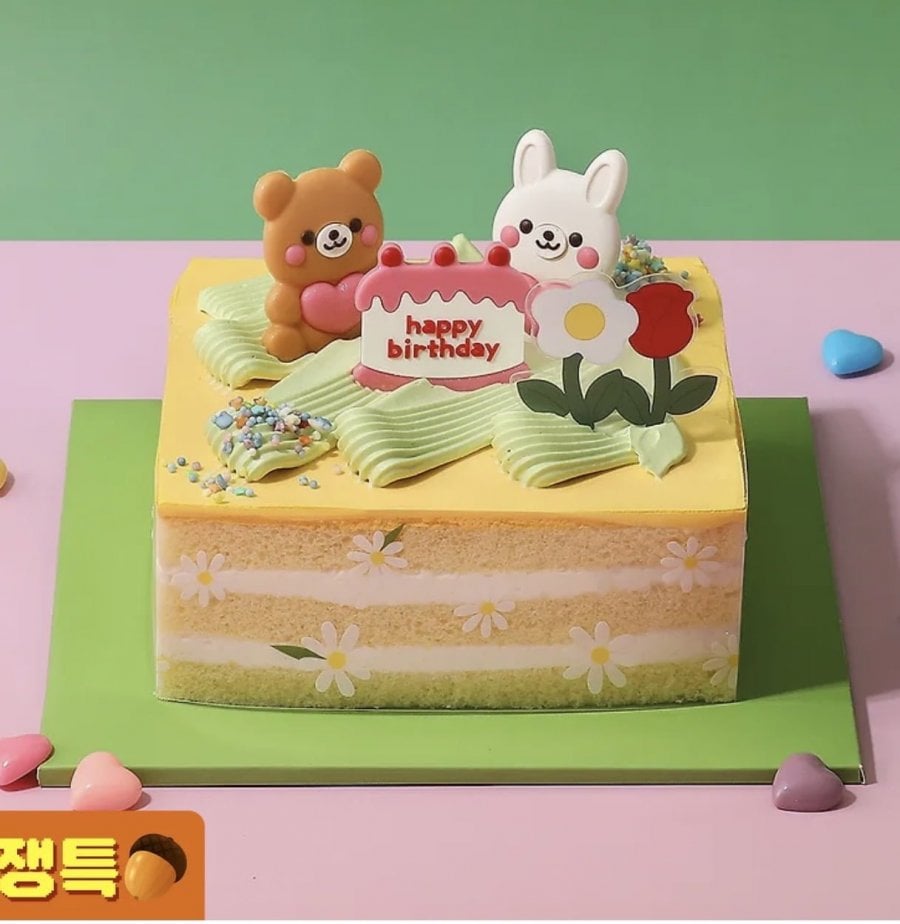 Bánh kem tiệc mừng Paris Baguette Bunny & Bear