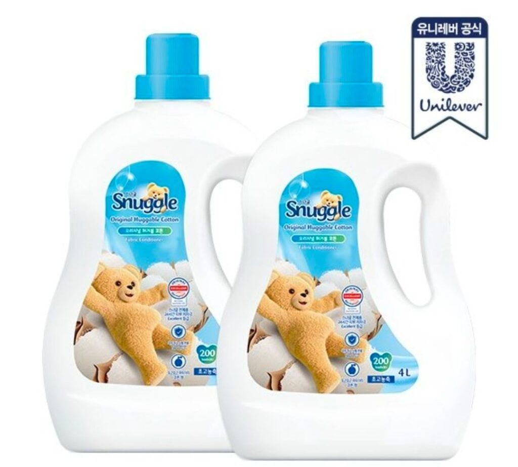 Snuggle nước xả vải siêu đậm đặc, 2 bình dung tích lớn 4L, tổng dung tích 8L
