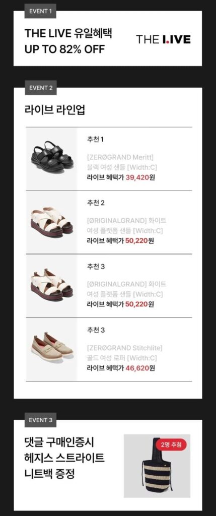 Dép nữ Cole Haan màu đen và hơn thế nữa