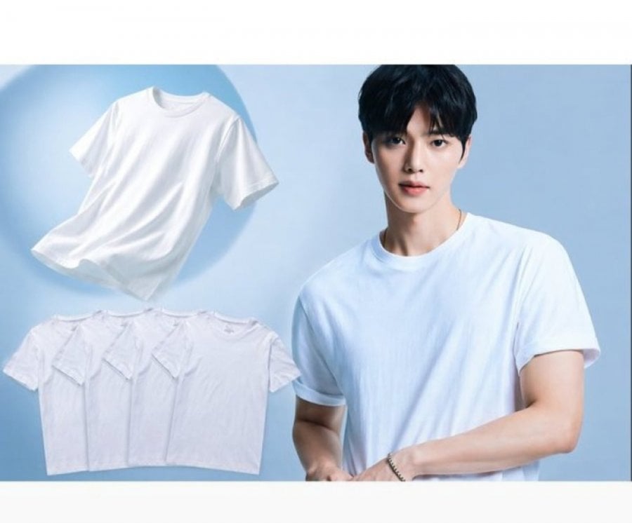 Áo thun ngắn tay cotton nguyên chất Polham (4 chiếc)