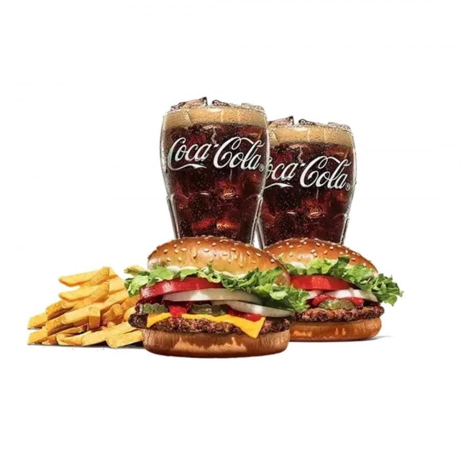Phần Whopper Phô Mai Burger King + Whopper Junior