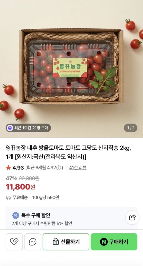Cà chua bi táo tàu 2kg