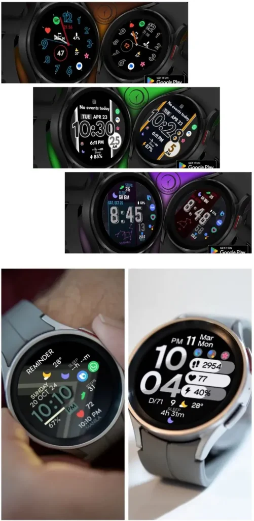 7 loại trong đó có Galaxy Watch Face rens watchface91