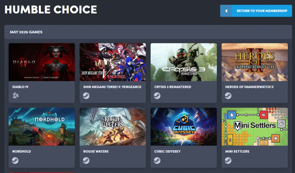 [Khác] Humble Choice June (Diablo 4 và 7 game khác)