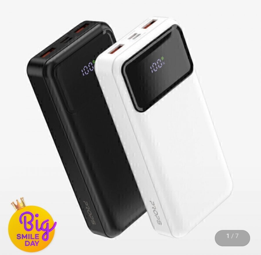 Đạo cụ sạc nhanh 22,5W hiển thị nguồn pin phụ 20000mAh