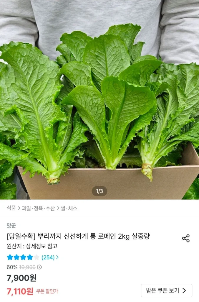 2 kg Tonglor Xà lách xanh chính