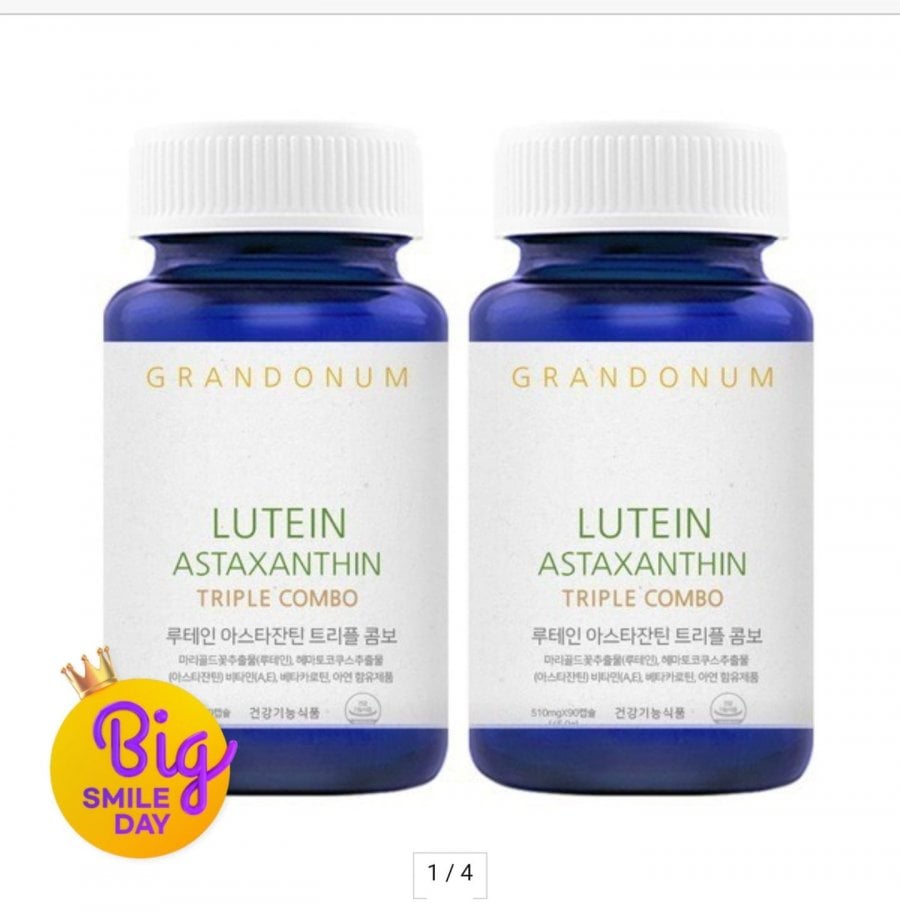 Lutein Astaxanthin Zeaxanthin Tổng lượng cung cấp 6 tháng