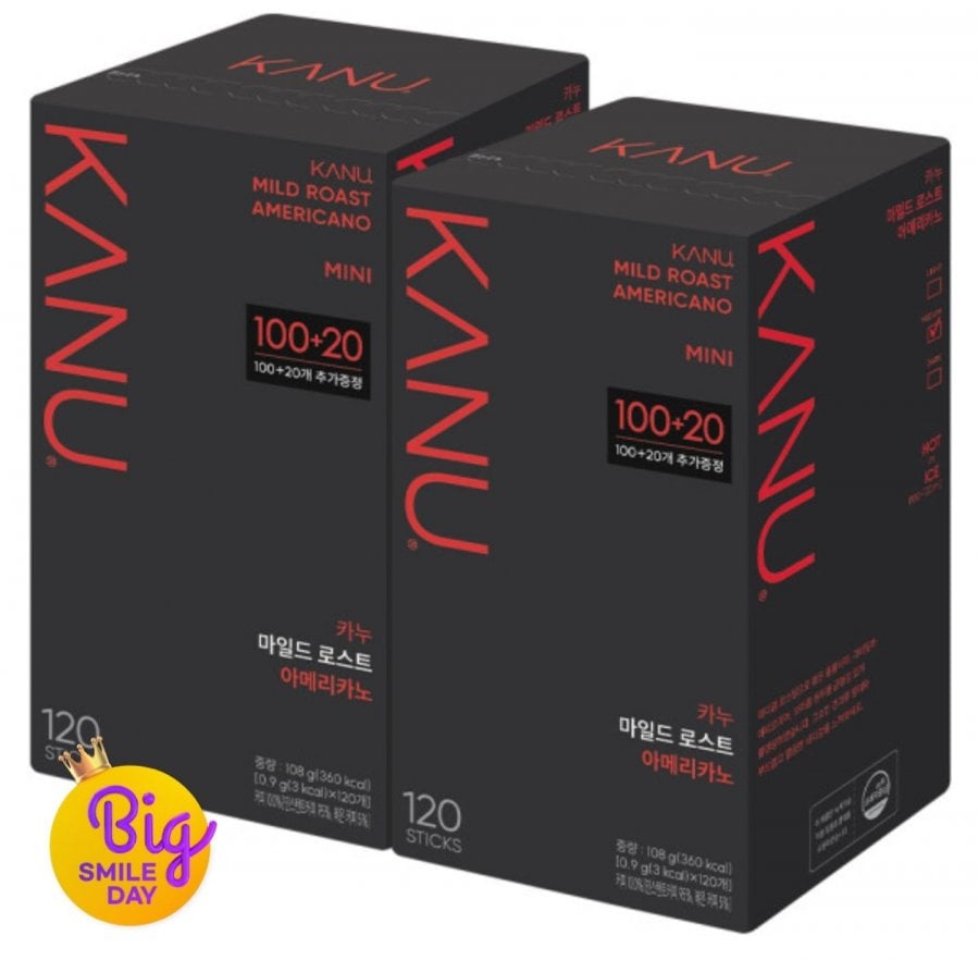 Dongseo Maxim Kanoo Mini Mild Americano Coffee 120T x 2